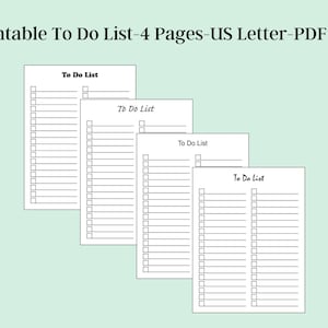 Lista de tarefas, Lista de tarefas para imprimir, Papel para escrever lista de tarefas, Lista de tarefas, Redação de cartas digitais, Modelo de lista de verificação, Download instantâneo