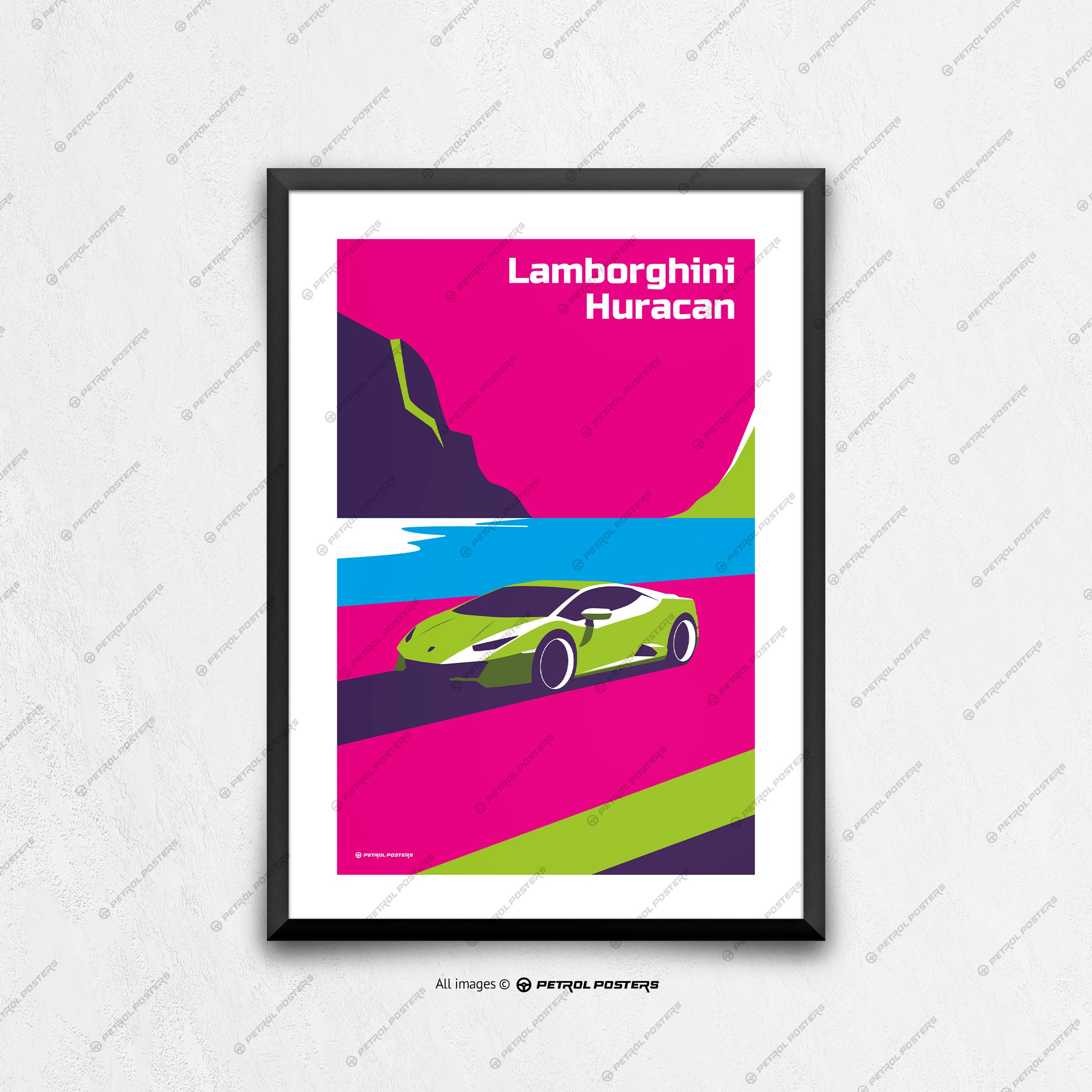 afbreken Vestiging boog Lamborghini Huracan Car Poster Car Art Art Prints Wall - Etsy