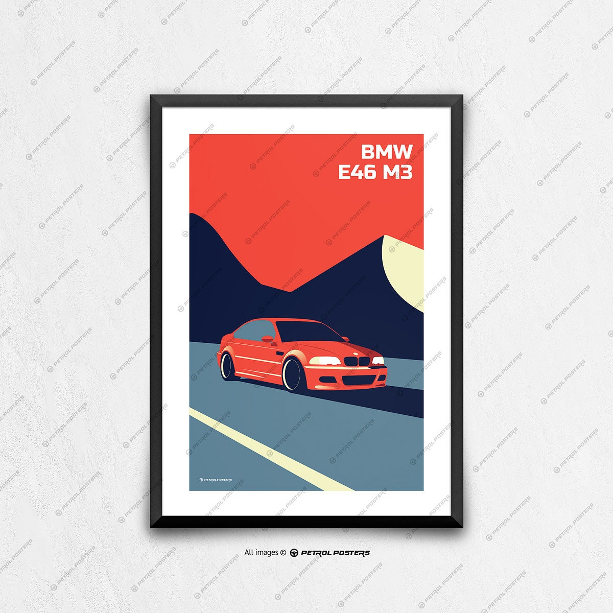 Affiche BMW E46 Cadeau danniversaire pour homme Cadeau de petit