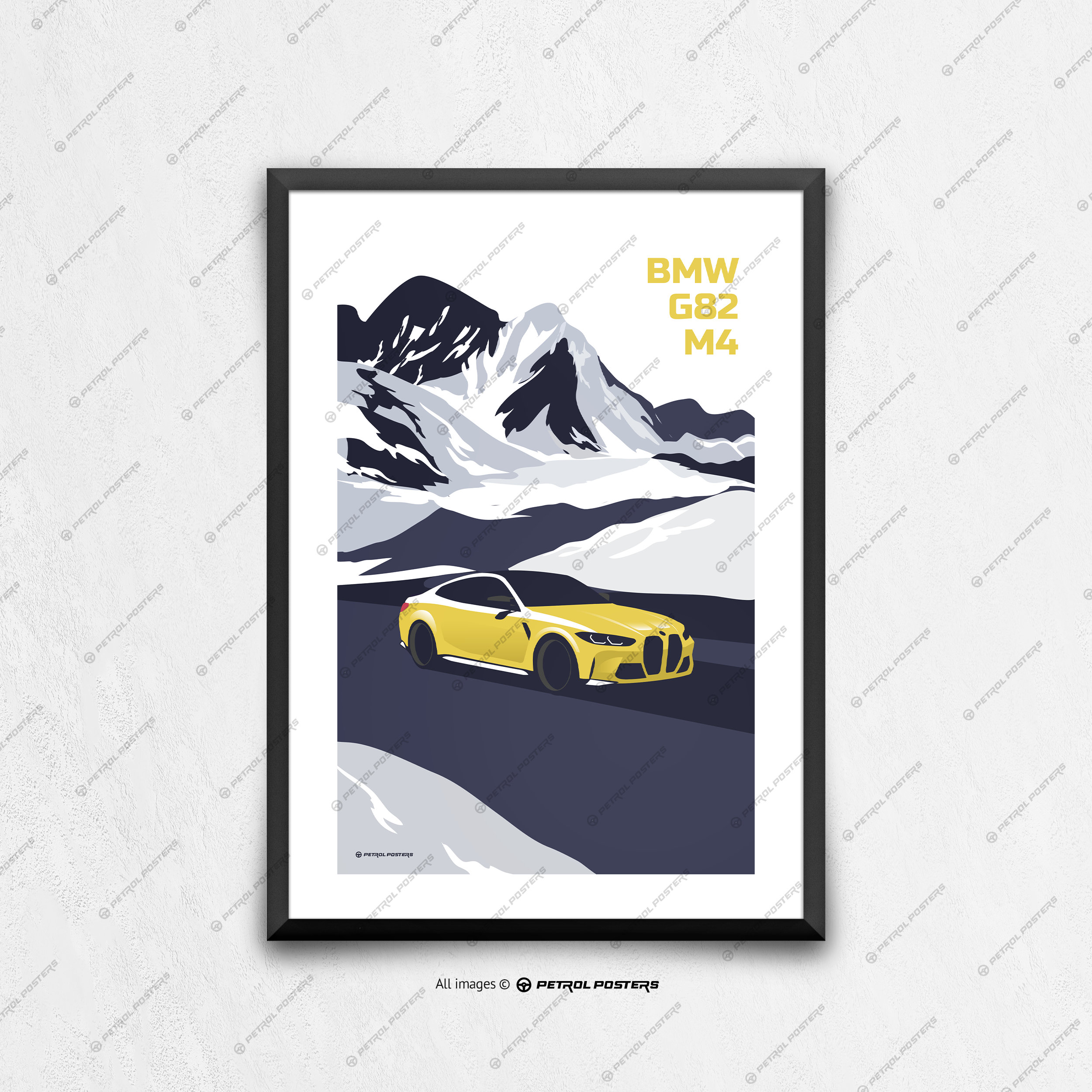 BMW G82 M4 - Car Poster, Car Art, Art Prints, Wall Art, Birthday Gift ...