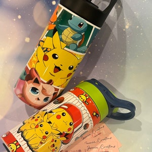 Pokémon Pikachu & Eevee with Treats Water Bottle