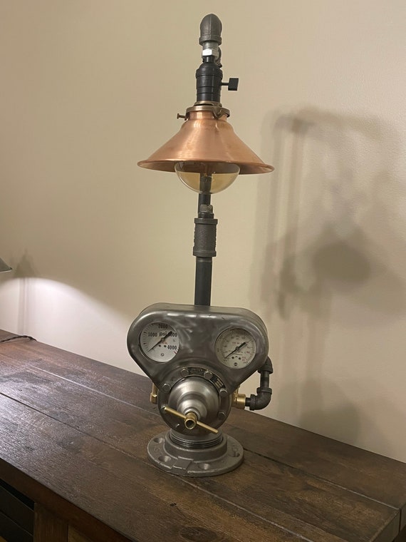The Welder Steampunk Industrial Table Lamp The Welder Steampunk Industrial Table, Steampunk Industrial Table Lamps