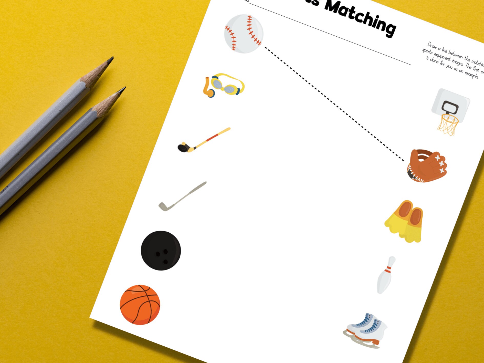 Preschool Sports Worksheets Preschool and Kindergarten PDF - Etsy