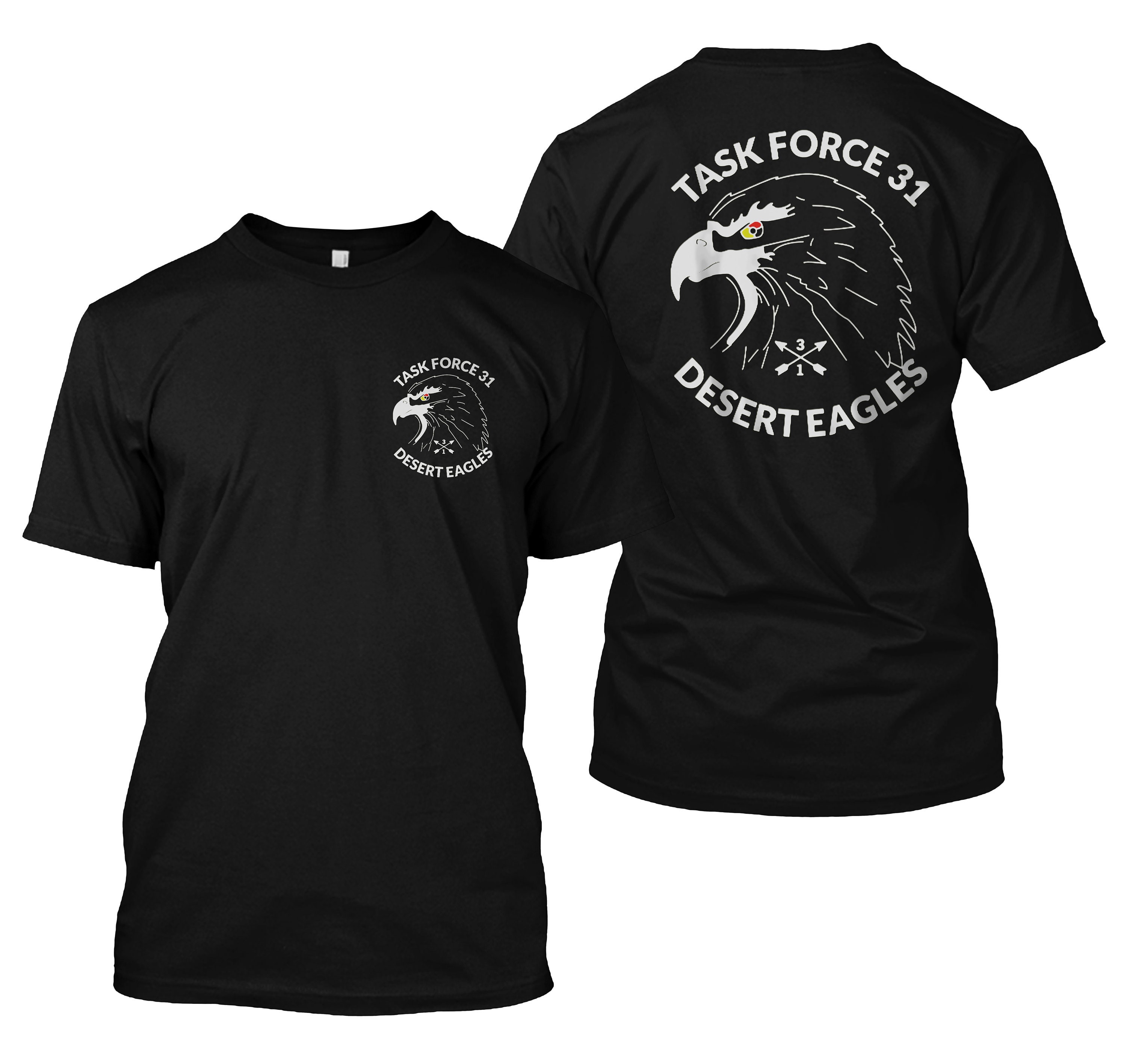 Battalion 3rd Special Forces Group Task Force 31 Double sided tshirt