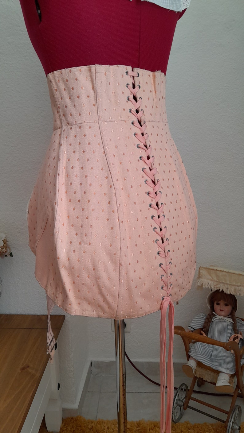 Pretty Corset Garter Belt T34 Old Antique French Corset Also Etsy