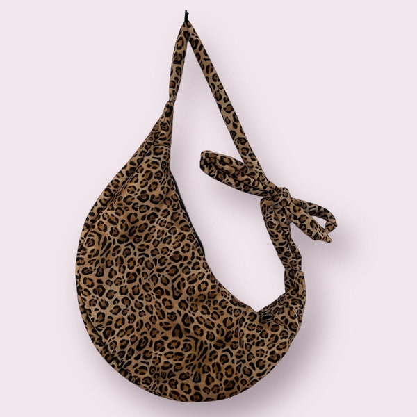 Sac crossbody Pari, sac hobo, sac bandoulière, sac à main, imprimé léopard/guépard