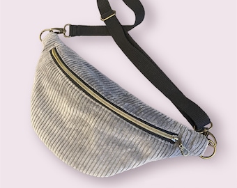 Sac banane Auro Cord Gris