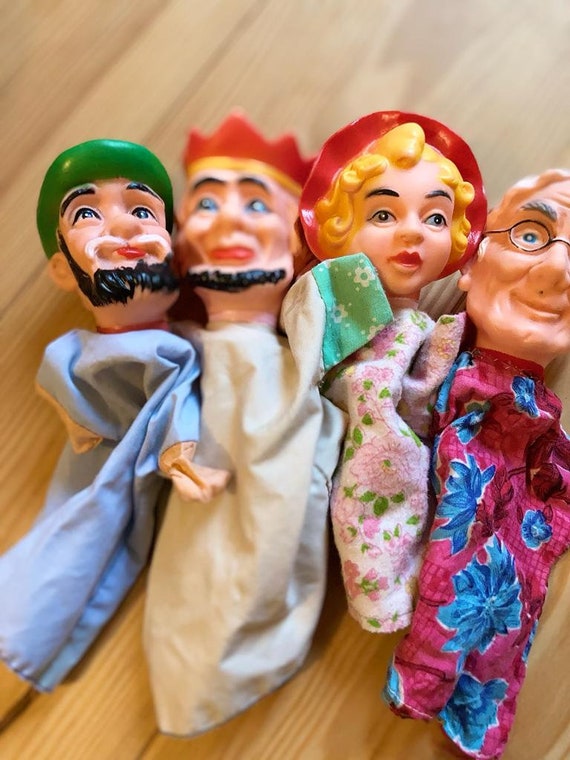 Familie Handpuppen Set 6-tlg. - 34cm Plüsch Puppen Für Rollenspiele