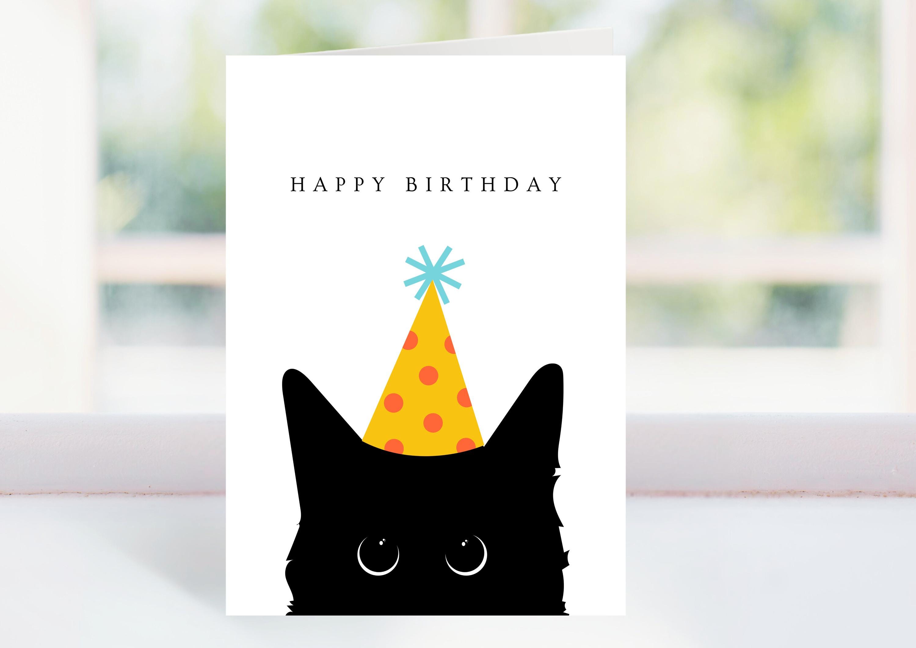 Biglietto Compleanno Pop-up 3D Gatto Arcobaleno - 20x15 Cm Con Busta