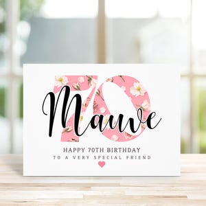 Personalised 70th  BIRTHDAY CARD. Selection of Designs. Perfect for friends, family members or loved ones. Seventieth birthday card
