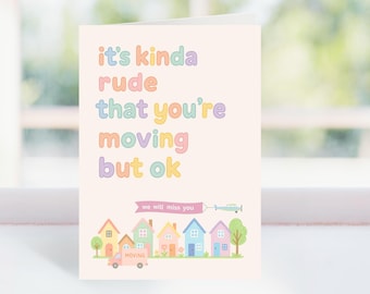 Tarjeta divertida de despedida: una despedida un poco grosera