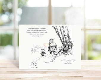 Sympathy Card, Condolence card, Sorry for your loss card, Sorrow card, Bereavement card, Remembering someone loved, Minimalist