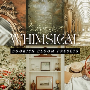 Préréglage mobile esthétique Lightroom | Fantaisie | Filtres Bookstagram, Instagram, confortable, cottagecore, vintage, chaleureux, lumineux, féerique