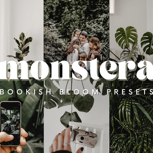 Aesthetic Lightroom Mobile Preset | Monstera | Instagram filters, moody, dark, cool, forest, photography, coastal, green, nature, tropical