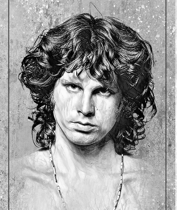 Music Legends - Jimi Hendrix, Janis Joplin and Jim Morrison - Etsy