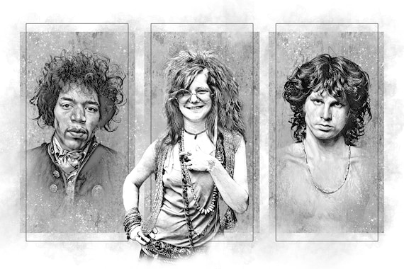 洋楽 Janis Joplin, Jimi Hendrix, Easy Rider Jimi Hendrix's Voodoo Child and Janis Joplin's Ball and Chain.