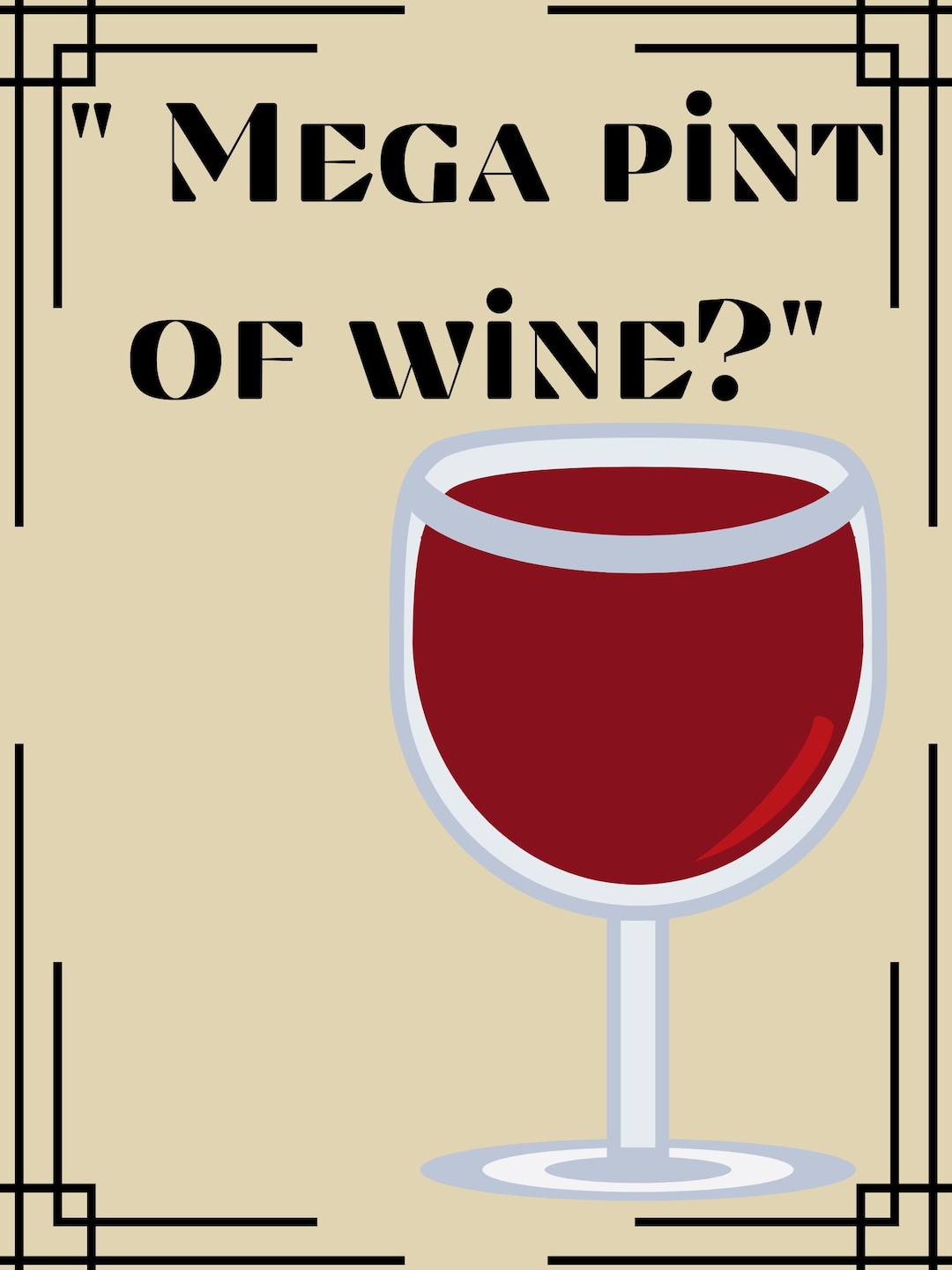 The Mega Pint Wine Canvas Canteen