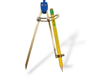 Compas Pointe Sèche Lyre 20 Cm En Laiton, Idéal Pour Une Utilisation D'une Main En Mer Compas Pointe Sèche - En Stock Sur