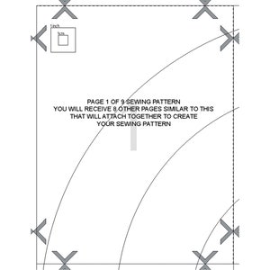 PDF Flower Ruffle Fanci Club Geïnspireerd Naaipatroon Tutorial Afdrukken van A4, A0 en Amerikaanse brieven afbeelding 7