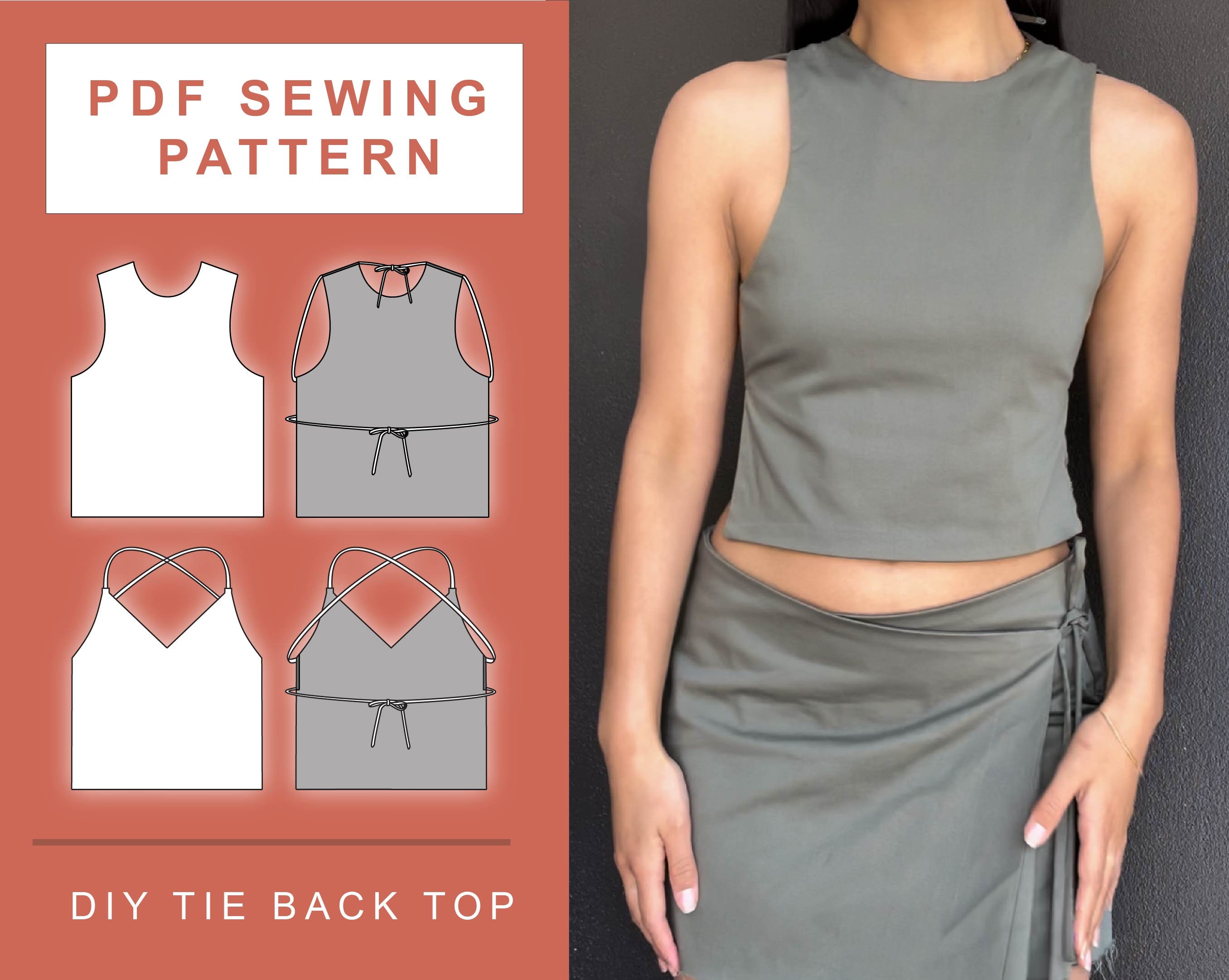 Camisole Add on Pack PDF Sewing Pattern Breastfeeding Nursing Mama