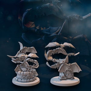 Bat warbrand 28mm miniature dungeon and dragons fantasy wargaming miniature tabletop fantasy wargame miniature painting gift dnd mini