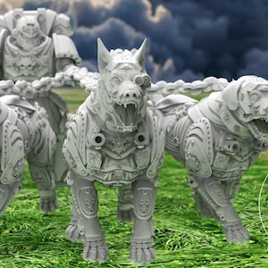 Templar dog of war 32mm wargame fantasy miniature dnd wargaming miniature dungeons and dragons painting gift RPG tabletop minis