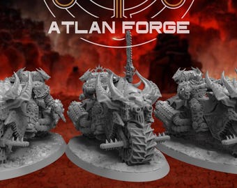 Demon Bikers of Hades – 32mm Grimdark Sci-Fi Miniatures for Wargaming & Tabletop RPGs - Atlan Forge