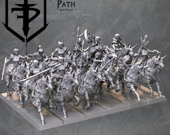 Blades of the cursed Vampire Knights mounted Fantasy Wargaming Miniatures 32mm