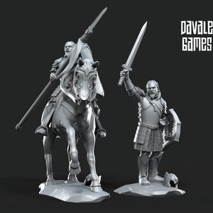 Grey Castle Captain Pose 2 28mm miniatures dnd minis fantasy miniatures dungeons and dragons painting wargaming miniatures tabletop