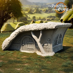 Halflings house small 28mm Scatter Terrain tabletop fantasy wargaming terrain for dnd dungeons and dragons pathfinder miniature gift