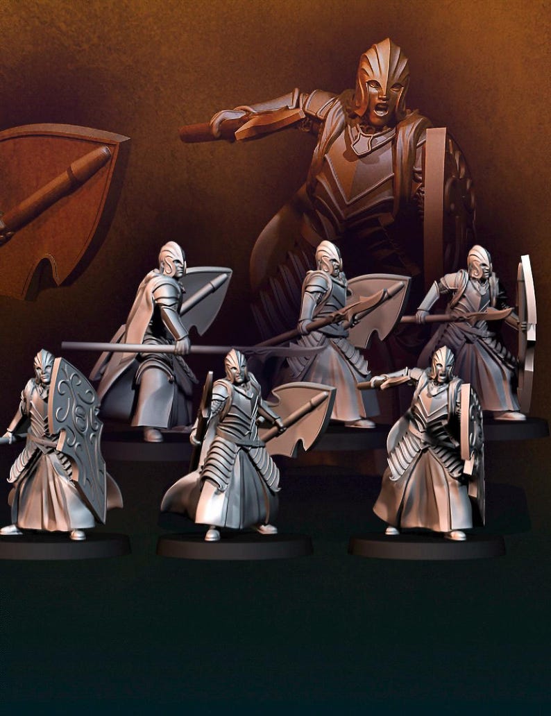 Miniature Spearman Oriental The Great Wall - Modèle De Collection G293, Marque Awakens Realms