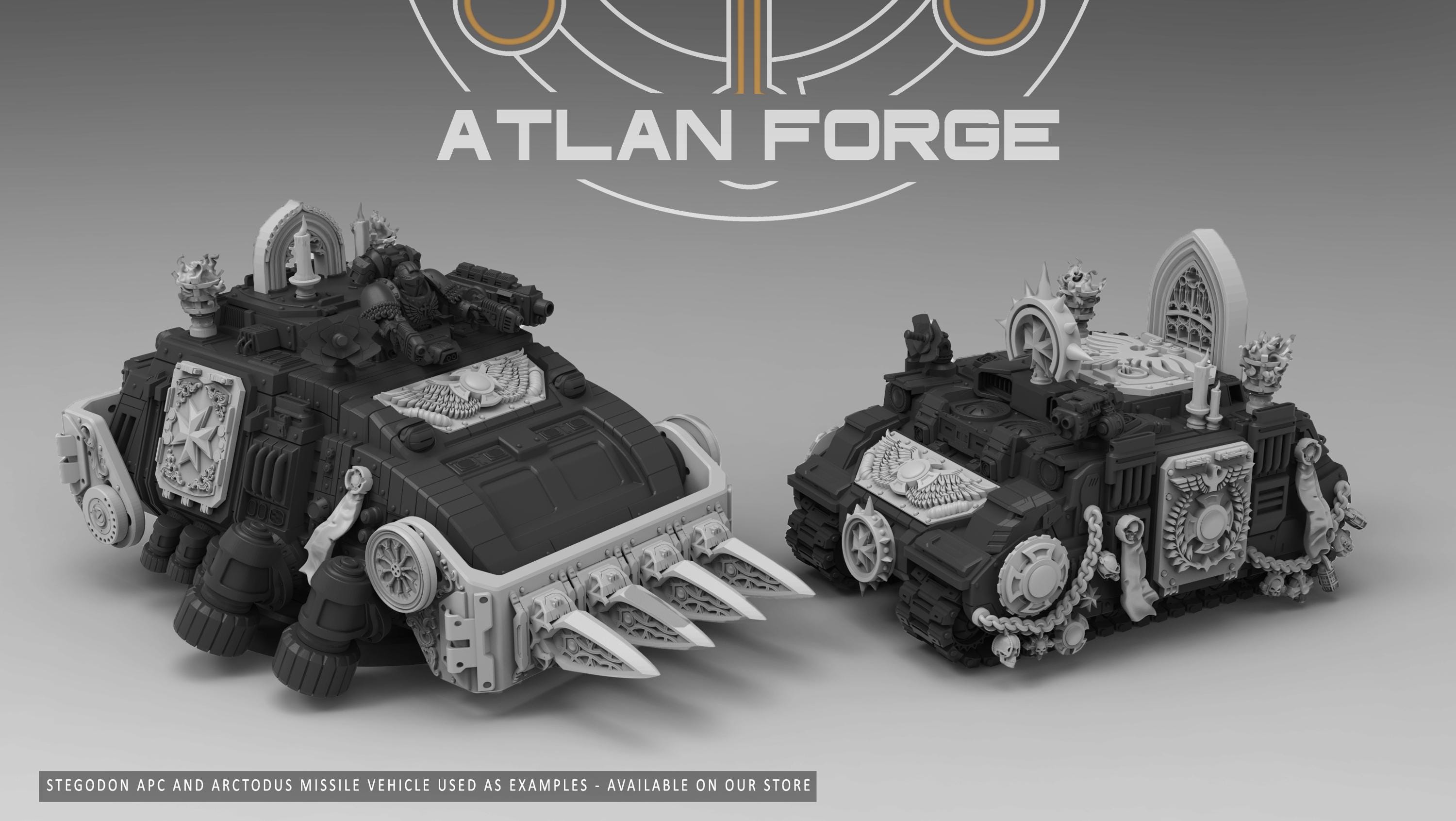 Templar Vehicle Ornaments – 32mm Fantasy Miniature Conversion Kit for ...