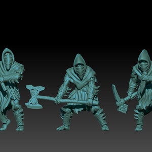 Deepmine goblins stalkers 28mm miniatures fantasy dungeons and dragons miniature wargaming miniatures tabletop dnd miniatures