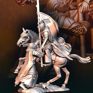 Elf banner 28mm miniatures dnd minis fantasy miniatures dungeons and dragons miniatures for painting wargaming miniatures tabletop wargames