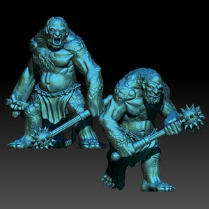 Savage Ogres 28mm miniatures fantasy dungeons and dragons miniature wargaming miniatures tabletop dnd dwarf army miniatures