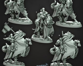 Deathriders Dark slave mounted warriors tabletop Fantasy Games 32mm