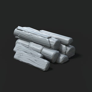 28mm Scatter Terrain trunks tabletop fantasy wargaming miniature dnd dungeons and dragons pathfinder miniature for painting gift