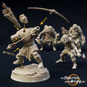 Orc Archers 28mm miniatures dnd gift fantasy miniatures dungeons and dragons minis wargaming miniatures tabletop wargames miniature