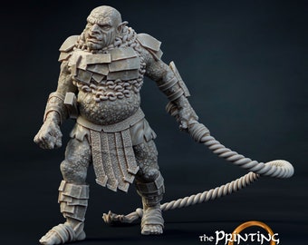 Ork Taskmaster Miniature, 28mm ABS-Like Resin, D&D Wargaming
