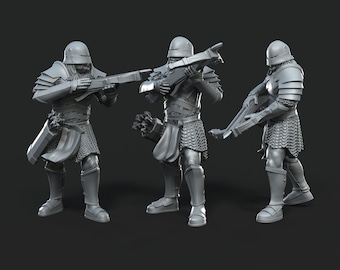 Orc Crossbow Miniatures with Armor, 28mm, D&D Wargaming