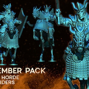 Golden Horde royal guards 28mm miniatures dnd minis fantasy miniatures dungeons and dragons miniatures  wargaming miniatures tabletop