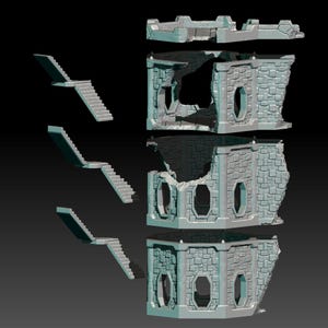 Banner Tower Kit 28mm Scatter Terrain tabletop fantasy wargaming terrain for dnd dungeons and dragons pathfinder miniature gift