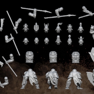 Farsouth warriors 28mm miniatures dnd minis fantasy miniatures dungeons and dragons miniatures  wargaming miniatures tabletop wargames
