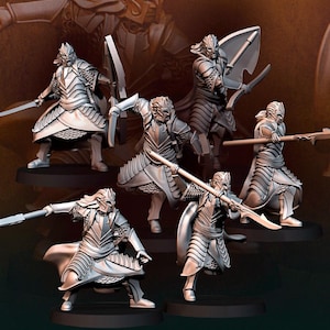 Bloody Elf King Guard 28mm miniatures dnd fantasy miniatures dungeons and dragons miniatures painting wargaming miniatures tabletop wargames