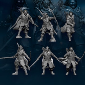 North Human rangers 28mm miniatures dnd minis fantasy miniatures dungeons and dragons miniatures painting wargaming miniatures tabletop