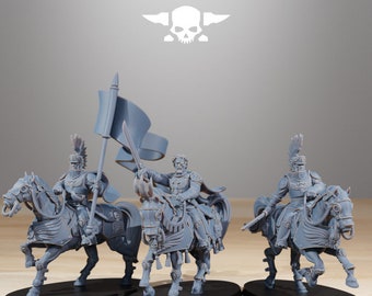 National Guard Cavalry Commanders: 32mm Sci-Fi Miniature Kit