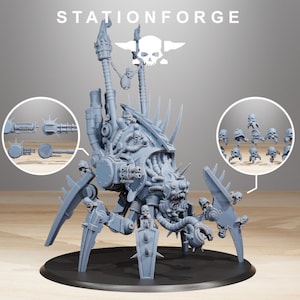 Generador de enjambre de Pythonicus, miniatura de ciencia ficción y fantasía de 32 mm para juegos de mesa, juegos de rol grimdark, dnd, wargaming, mazmorras y dragones.