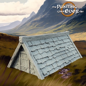 Farmstead Terrain Pasture Cottage 28mm Scatter Terrain tabletop fantasy wargaming terrain for dnd dungeons and dragons pathfinder miniature