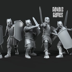 Grey Castle warriors 28mm miniatures dnd minis fantasy miniatures dungeons and dragons miniatures painting wargaming miniatures tabletop