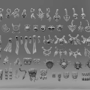 Miniature conversions kits Wai Toa Accessories fantasy miniature kit bashing set for wargaming miniature painting gift RPG tabletop minis